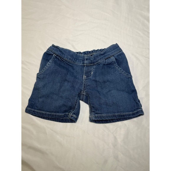 Wrangler Kids Denim Shorts Blue Elastic Waist Pockets 3T Toddler - Picture 1 of 3
